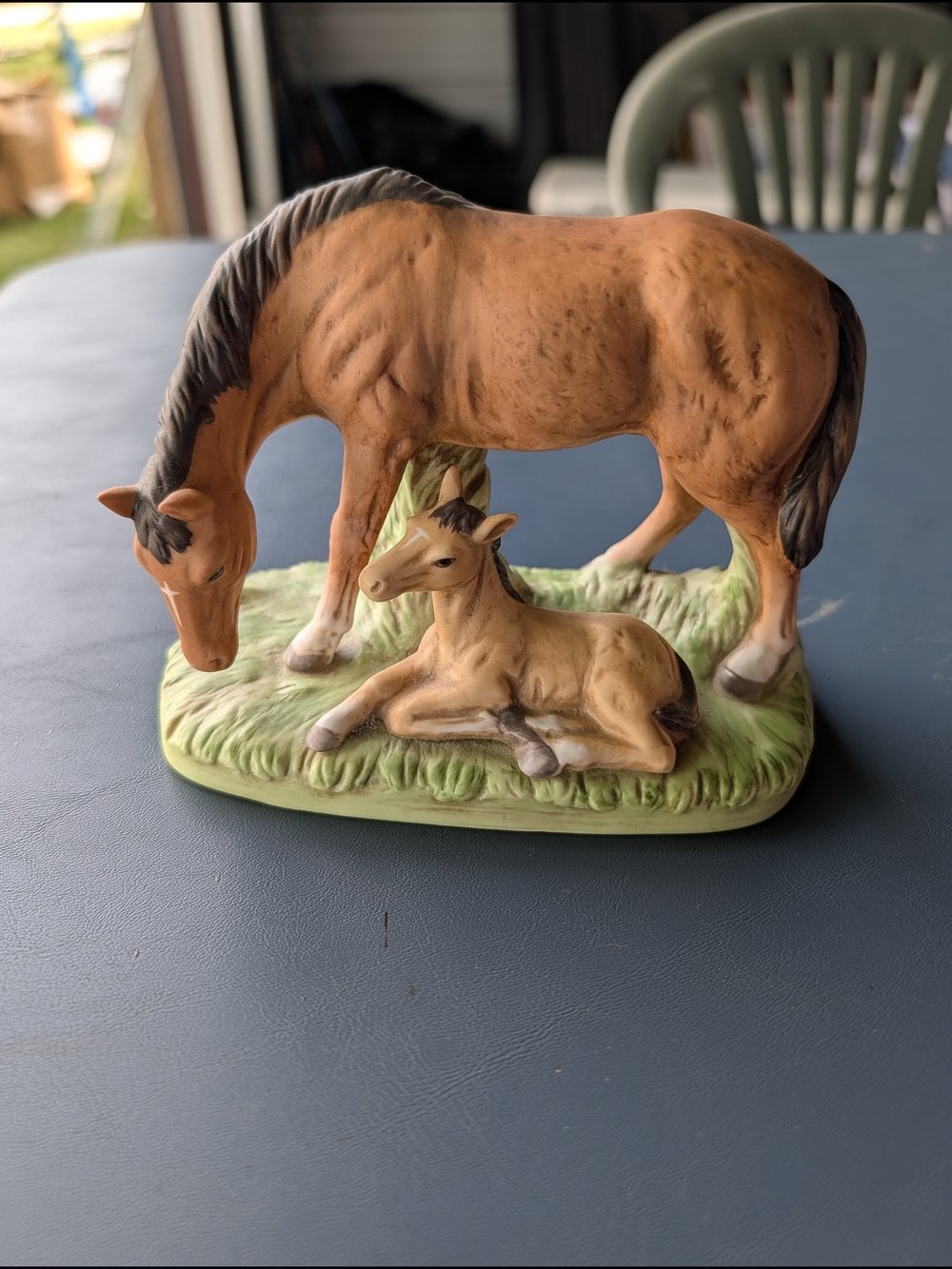 Vintage HomeCo-Mare And  Foal- Porcelain Figurine
